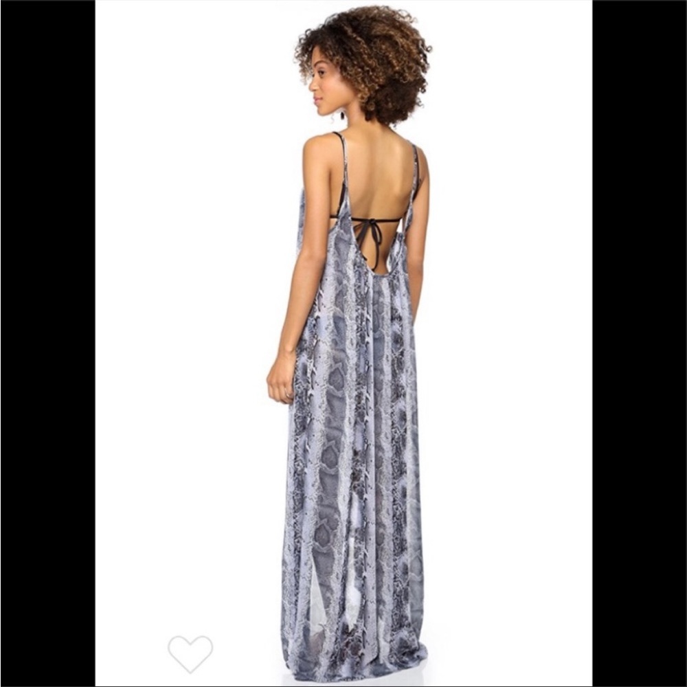 9 Seed Snake Print Swim Coverup